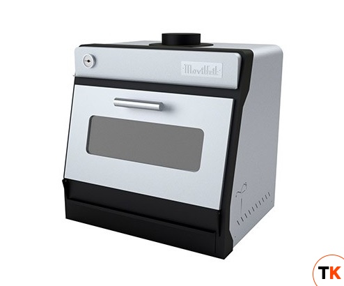 ПЕЧЬ УГОЛЬНАЯ MOVILFRIT BR-45 INOX С РЕГУЛЯТОРОМ ПОТОКА ВОЗДУХА/ГЛУХАЯ ДВЕРЬ - MOVILFRIT - 211785