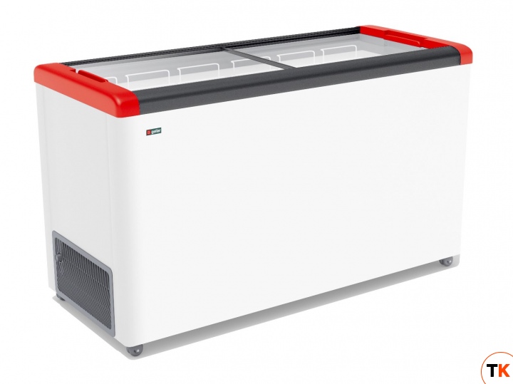 ЛАРЬ МОРОЗИЛЬНЫЙ GELLAR FG 500 С ПРЯМОЕ СТЕКЛО КРАСНЫЙ - Frostor - 181255