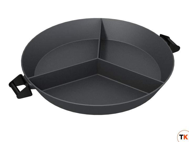 СКОВОРОДА KOHLER 3-Х СЕКЦИОННАЯ ЧУГУННАЯ  GG   D=600мм АРТ.№80511 - ВУЛКАН - 179330
