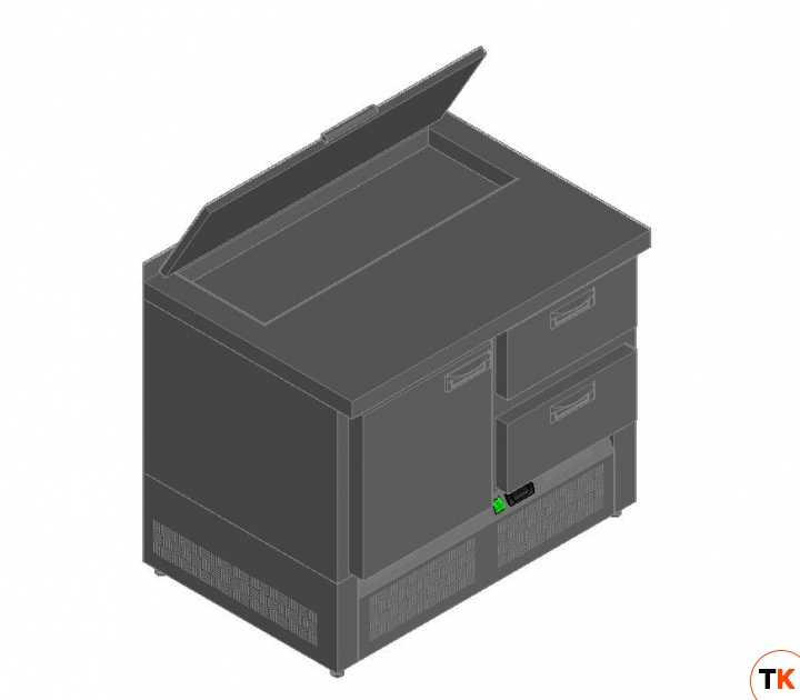 СТОЛ ДЛЯ САЛАТОВ HICOLD SLE1-12GN С КРЫШК. - Hicold - 213747