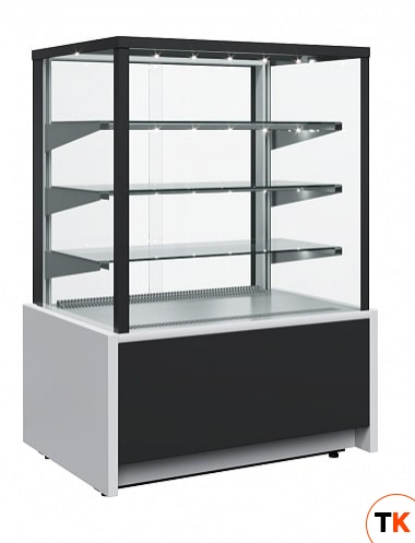 ВИТРИНА КОНДИТЕРСКАЯ ВХСВ-0,6Д CARBOMA CUBE ТЕХНО 9006-9005 (KC70 VM 0,6-1) - Полюс - 215264
