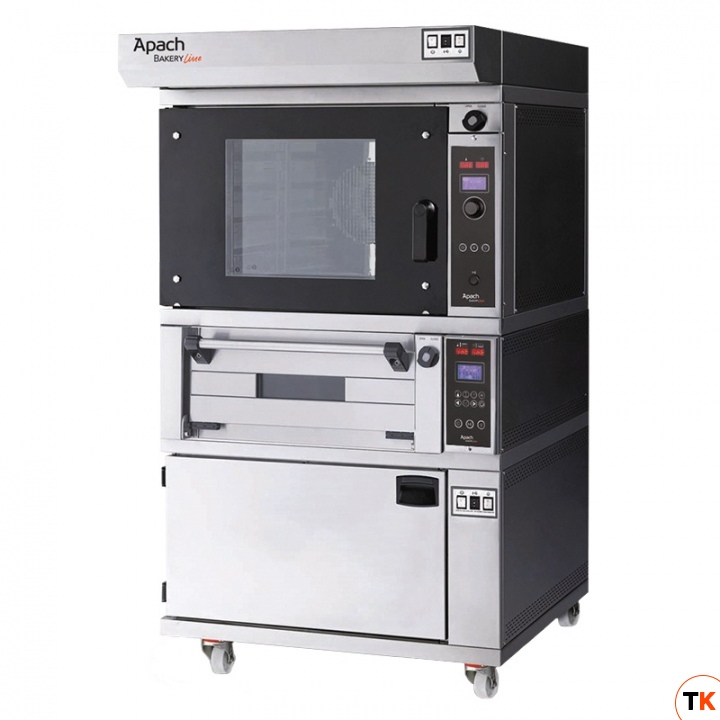 ПЕЧЬ КОНВЕКЦИОННАЯ С ПОДОМ С РАССТОЙКОЙ APACH BAKERY LINE K5TPHSE DP+E218PA - Apach Bakery Line - 216285