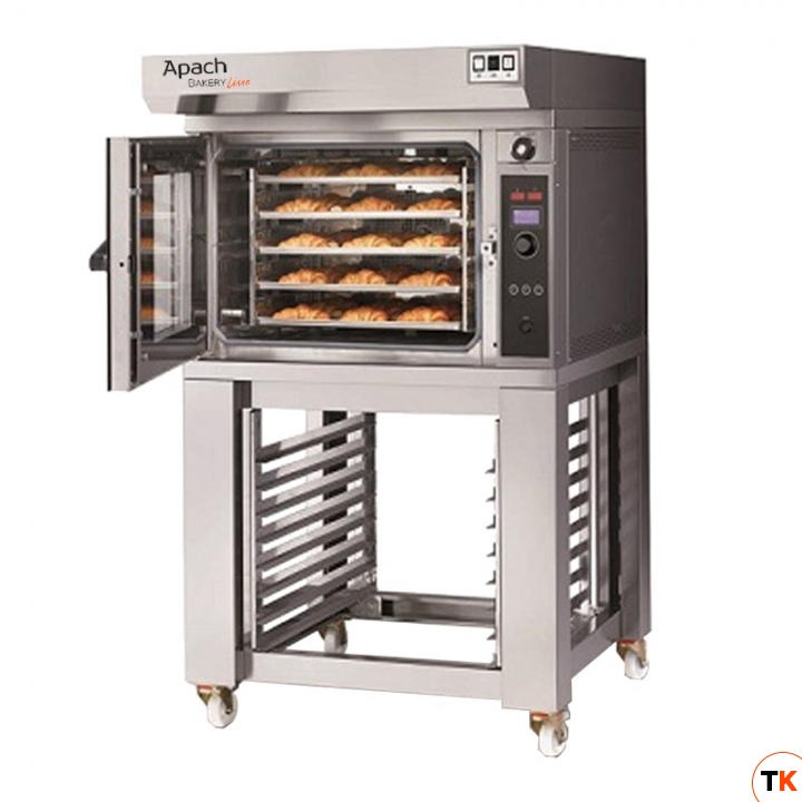 ПЕЧЬ КОНВЕКЦИОННАЯ С ПОДСТАВКОЙ С НАПРАВЛЯЮЩИМИ APACH BAKERY LINE K6P60S MDP - Apach Bakery Line - 216364