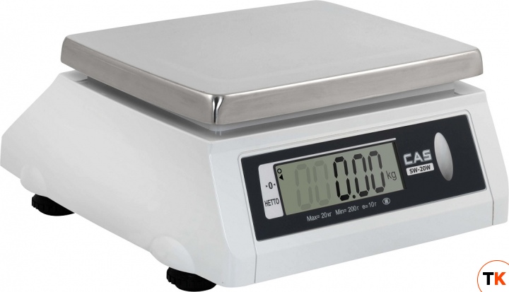 ВЕСЫ ЭЛ.ПОРЦИОННЫЕ CAS SW-20W (DD) ДВА ДИСП - CAS - 350650