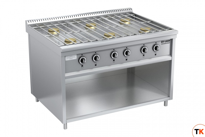 ПЛИТА ГАЗОВАЯ ВУЛКАН-HEIDEBRENNER ПРГ-IIА-6М STANDART серия 900, АРТ.823109 - ВУЛКАН - 350728