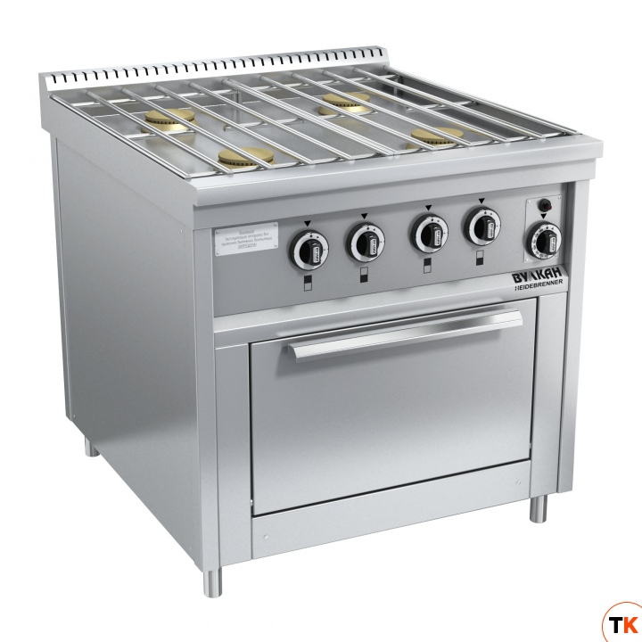 ПЛИТА ГАЗОВАЯ ВУЛКАН-HEIDEBRENNER ПРГ-IIА-4М ДШ STANDART СЕРИЯ 900,АРТ.822439 - ВУЛКАН - 352226