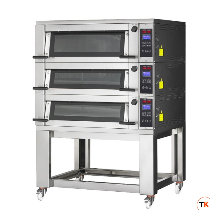 ПЕЧЬ ПОДОВАЯ БЕЗ КОЗЫРЬКА С ПОДСТАВКОЙ БЕЗ НАПРАВЛЯЮЩИХ APACH BAKERY LINE E6K2L DP - Apach Bakery Line - 353021