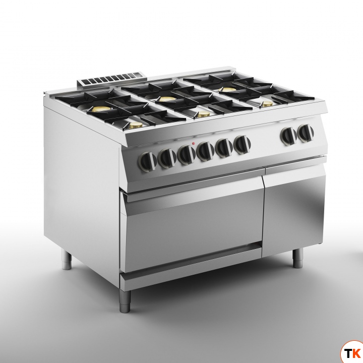 ПЛИТА ГАЗОВАЯ 6 КОНФОРОЧН. 700 СЕРИИ APACH CHEF LINE SLRRG127FECS - Apach Chef Line - 354120