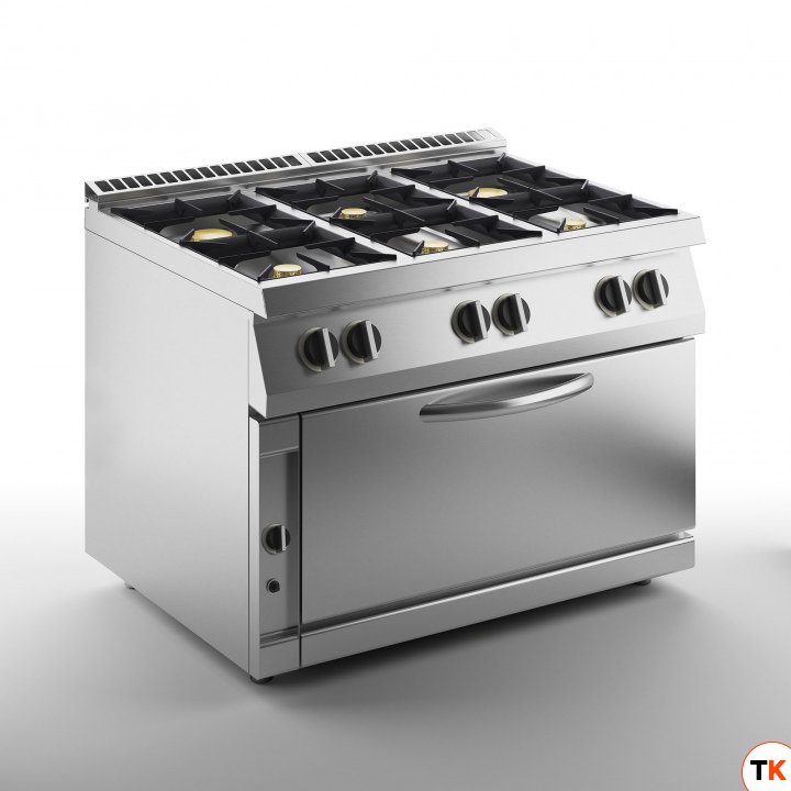 ПЛИТА ГАЗОВАЯ 6 КОНФОРОЧН. 700 СЕРИИ APACH CHEF LINE SLRRG127FG - Apach Chef Line - 354122