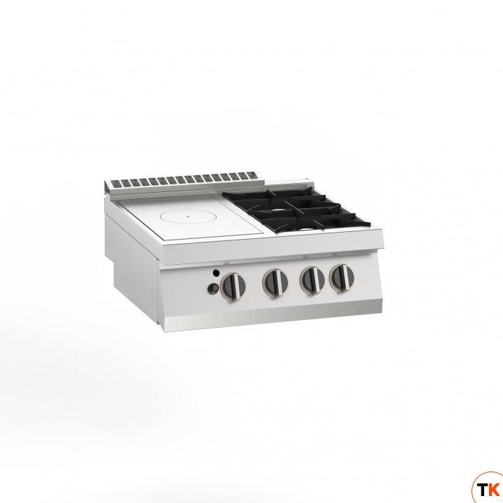 ПЛИТА СО СПЛОШНОЙ ПОВЕРХНОСТЬЮ ГАЗОВАЯ 700 СЕРИИ APACH CHEF LINE SLRSTG87R2DX - Apach Chef Line - 354132