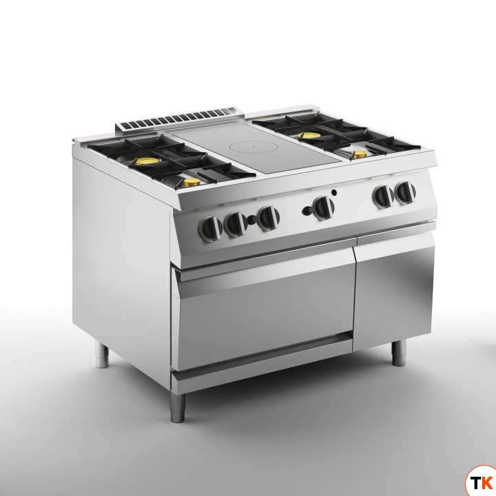 ПЛИТА СО СПЛОШНОЙ ПОВЕРХНОСТЬЮ ГАЗОВАЯ 700 СЕРИИ APACH CHEF LINE SLRSTG127R4FG - Apach Chef Line - 354140