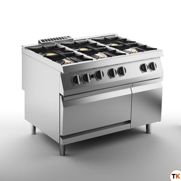 ПЛИТА ГАЗОВАЯ 6 КОНФОРОЧН. 900 СЕРИИ APACH CHEF LINE SLRRG129FGCS - Apach Chef Line - 354290