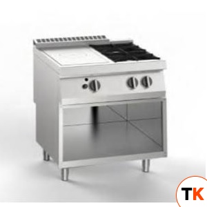 ПЛИТА СО СПЛОШНОЙ ПОВЕРХНОСТЬЮ ГАЗОВАЯ 700 СЕРИИ APACH CHEF LINE SLRSTG87R2DXOS - Apach Chef Line - 354547