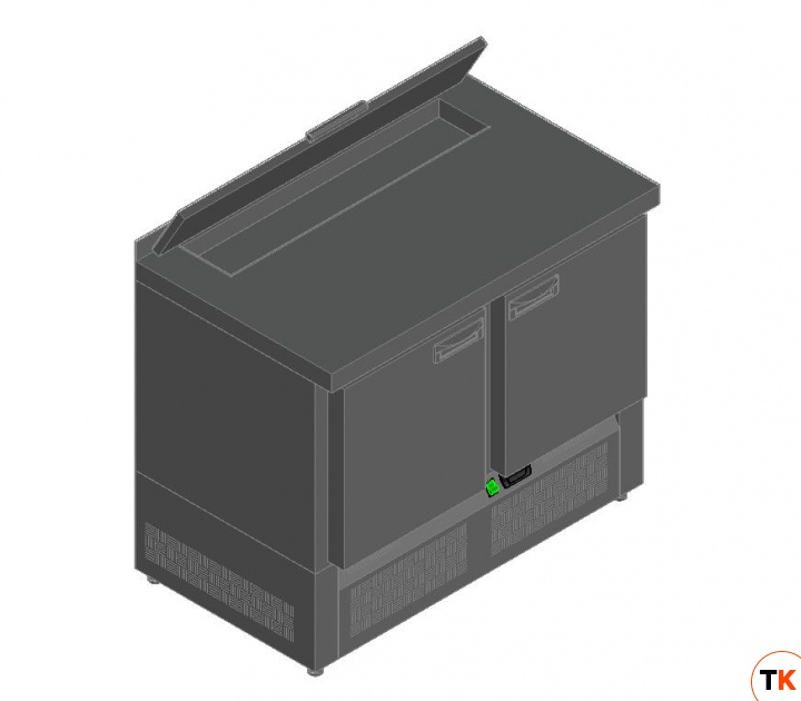 СТОЛ ДЛЯ САЛАТОВ HICOLD SLE2-11SN (1/6) З С КРЫШК. - Hicold - 354623