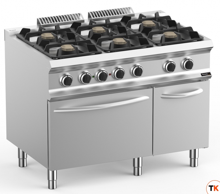 ПЛИТА ГАЗОВАЯ 6 КОНФОРОЧН. 700 СЕРИИ APACH CHEF LINE GLRRG117FEP XL - Apach Chef Line - 356271