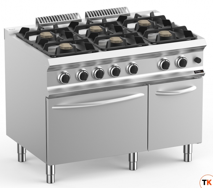 ПЛИТА ГАЗОВАЯ 6 КОНФОРОЧН. 700 СЕРИИ APACH CHEF LINE GLRRG117FGP - Apach Chef Line - 356274