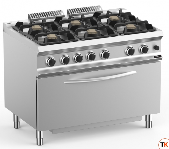 ПЛИТА ГАЗОВАЯ 6 КОНФОРОЧН. 700 СЕРИИ APACH CHEF LINE GLRRG117FGP EXTRA XL - Apach Chef Line - 356275