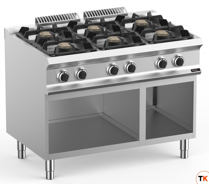 ПЛИТА ГАЗОВАЯ 6 КОНФОРОЧН. 700 СЕРИИ APACH CHEF LINE GLRRG117OSP XL - Apach Chef Line - 356277