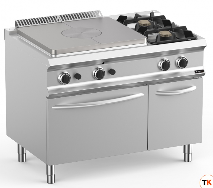 ПЛИТА СО СПЛОШНОЙ ПОВЕРХНОСТЬЮ ГАЗОВАЯ 700 СЕРИИ APACH CHEF LINE GLRSTG117DXFGP - Apach Chef Line - 356299