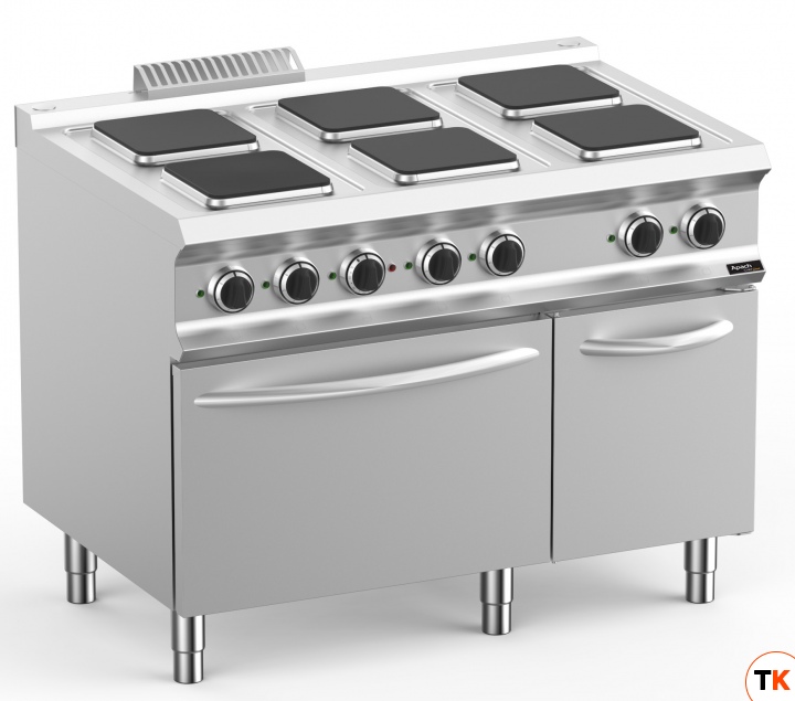 ПЛИТА ЭЛЕКТРИЧЕСКАЯ 6 КОНФОРОЧН. 700 СЕРИИ APACH CHEF LINE GLRE117FEP - Apach Chef Line - 356347