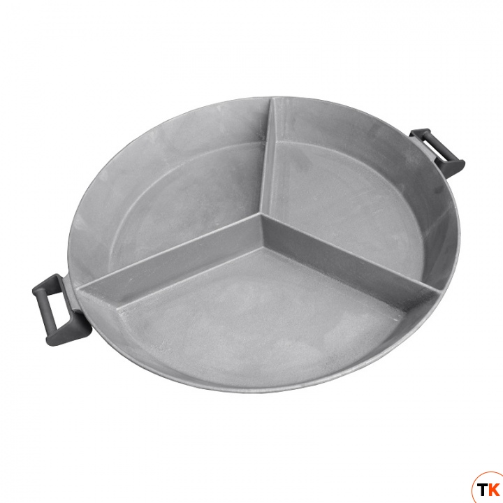 Сковорода чугунная d60см h8см, 17л, с двумя ручками, с литым разделителем 80511 - KOHLER - 366380