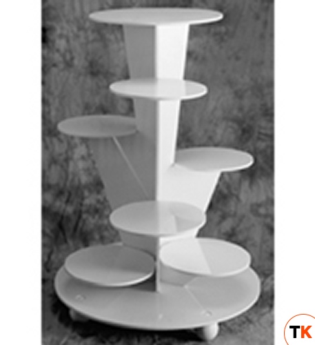 Этажерка универсальная 7-ярусная d65см h85см, 100-110 порций, пластик COD.159 - MARTELLATO - 370971