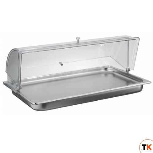 Поднос для нарезки 53х32,5см h30см, с хладогентом, c крышкой Roll Top 50950950 - Pintinox - 364224