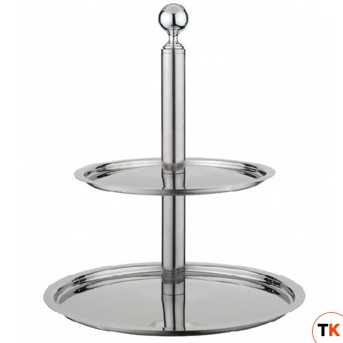 Этажерка для фруктов 2-х ярусная d40-30см h50см, нерж.сталь 50951040 - Pintinox - 370931