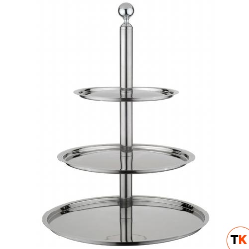 Этажерка для фруктов 3-х ярусная d50-40-30см h70, нерж.сталь 50951050 - Pintinox - 370936