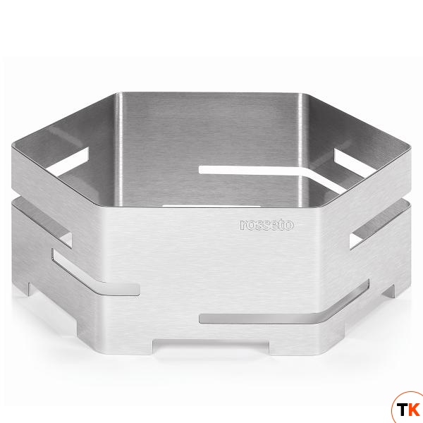 База нейтральная HONEYCOMB Small d35,6см h12,7см, шестиугольная, нерж.сталь SM116 - ROSSETO - 357660