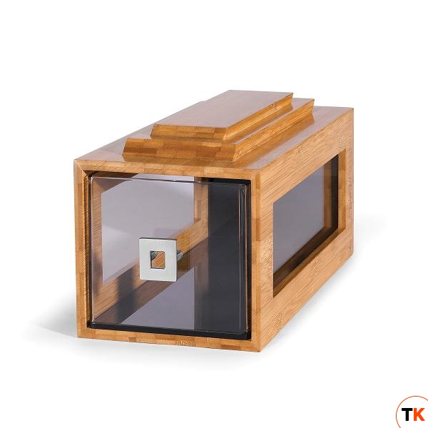 Диспенсер BAKERY для выпечки 20,3х37,5см h19см, бамбук/акрил BD106 - ROSSETO - 359776