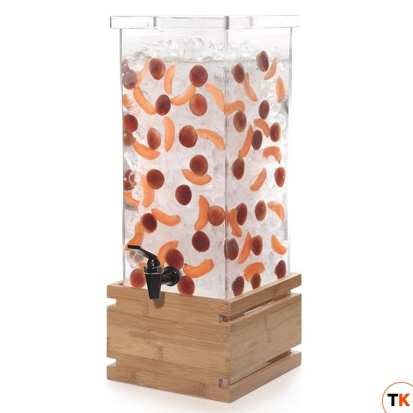 Диспенсер BEVERAGE для сока, 15,1л 24,9х24,9см h59,7см, бамбук/акрил LD131 - ROSSETO - 359788