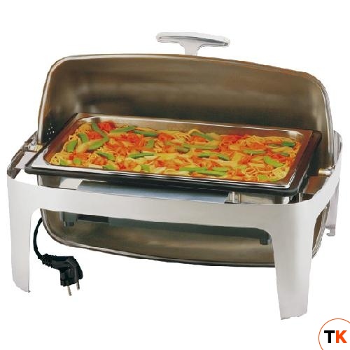 Мармит настольный (чефиндиш) GN1/1, с крышкой Roll Top, электрический, 670х530х450мм 12360APS - APS - 362076