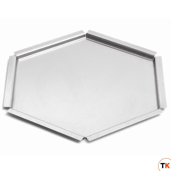 Поднос сервировочный HONEYCOMB Medium d40,6см h5,1см, шестиугольный, нерж.сталь SM120 - ROSSETO - 364417