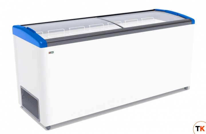 ЛАРЬ МОРОЗИЛЬНЫЙ GELLAR FG 700 E ГНУТОЕ СТЕКЛО СИНИЙ - Frostor - 182888