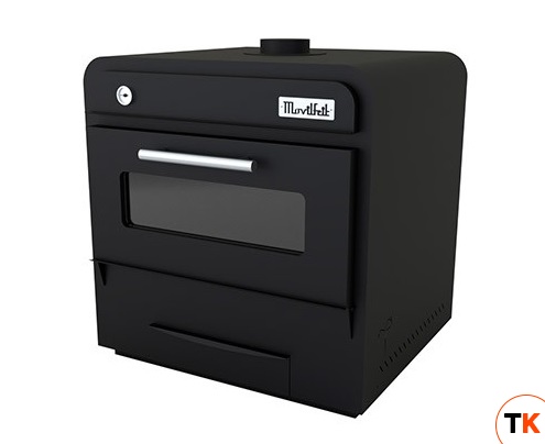 ПЕЧЬ УГОЛЬНАЯ MOVILFRIT BR-50 BLACK С РЕГУЛЯТОРОМ ПОТОКА ВОЗДУХА/ГЛУХАЯ ДВЕРЬ - MOVILFRIT - 373788