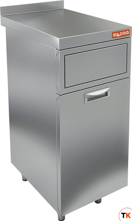 БАК МУСОРНЫЙ  HICOLD БАР НБММБ-4/6БВ (+100мм столешница) - Hicold - 210989