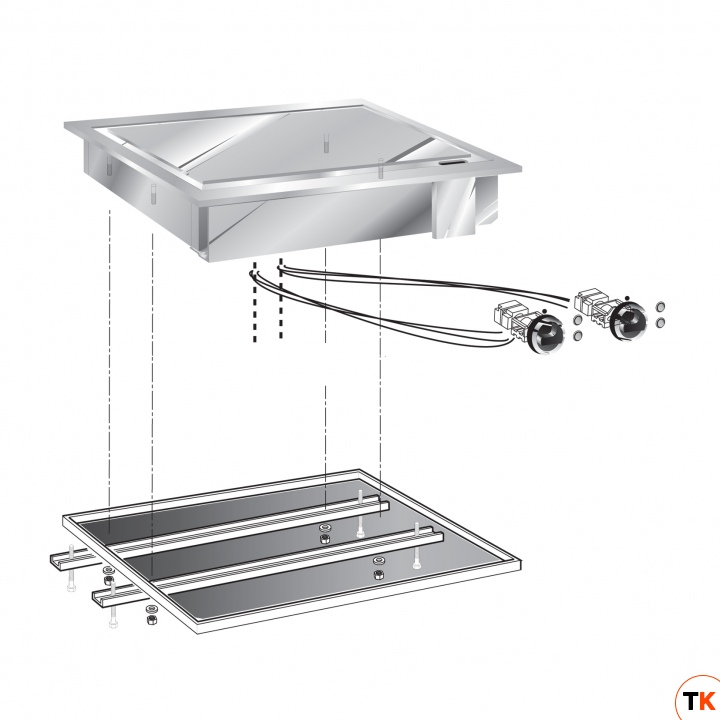 ПОВЕРХНОСТЬ ЖАРОЧНАЯ ЭЛЕКТРИЧЕСКАЯ ВСТРАИВАЕМАЯ 600 СЕРИИ APACH CHEF LINE SLDI6FTE6LSS - Apach Chef Line - 375552