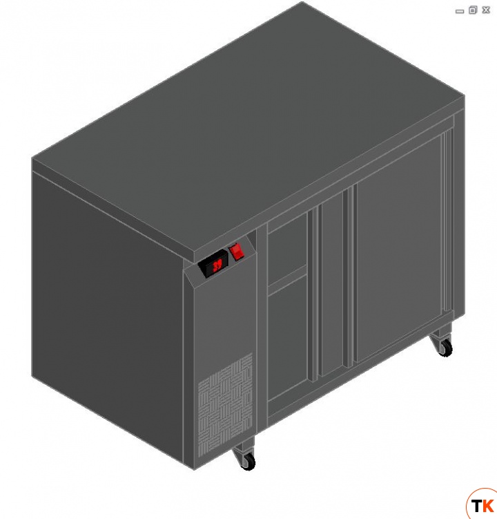 СТОЛ С ТЕПЛОВЫМ ШКАФОМ HICOLD TS 10 SN O М НА КОЛЕСАХ - Hicold - 376812