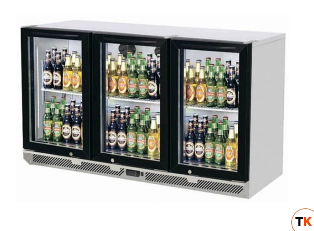 ШКАФ ХОЛОДИЛЬНЫЙ БАРНЫЙ СО СТЕКЛ. ДВЕР. TURBOAIR TB13-3G-SL-900 - TURBOAIR - 377947