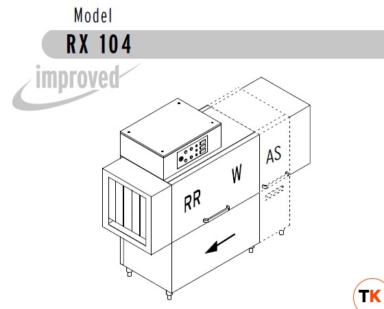 МАШИНА ПОСУДОМОЕЧНАЯ DIHR RX 104 AS SX+DDE+XP+DR64 - Dihr - 378970