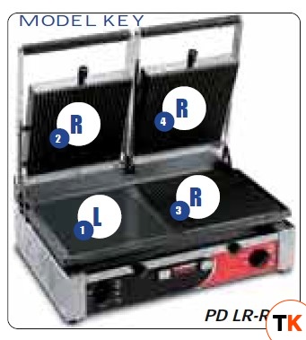ГРИЛЬ КОНТАКТНЫЙ SIRMAN PD LR-RR TIMER - Sirman - 380189