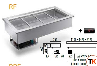 ПРИЛАВОК ХОЛОД. ENOFRIGO RF BASE 1000 ВСТРАИВАЕМЫЙ - Enofrigo - 380583
