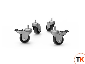 КОМПЛЕКТ КОЛЕС СО СТОПОРАМИ UNOX XUC010 - Unox - 382728