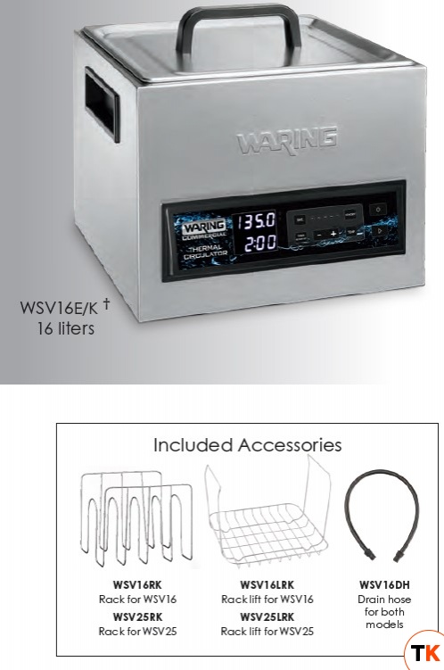 ТЕРМОСТАТ ВАННА WARING WSV16E - Waring - 388796