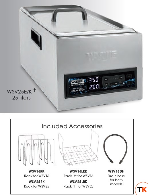 ТЕРМОСТАТ ВАННА WARING WSV25E - Waring - 388797