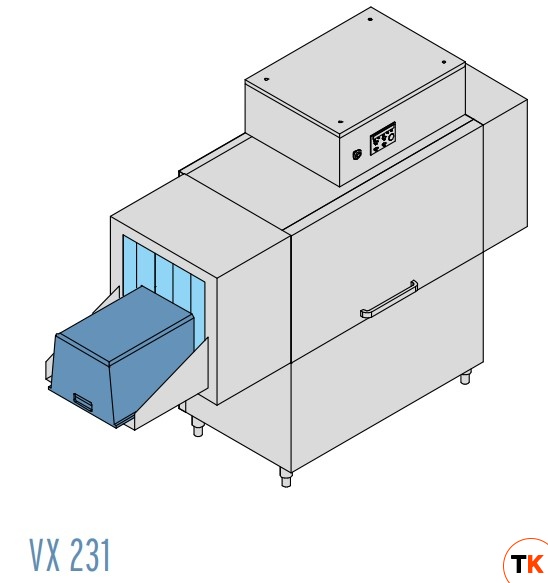 МАШИНА Д/МОЙКИ ЯЩИКОВ DIHR VX 231 DX+DR99+SC10+DDE - Dihr - 206810