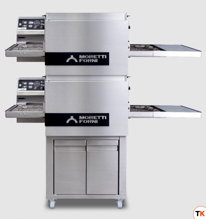 ПЕЧЬ КОНВЕЙЕРНАЯ ДЛЯ ПИЦЦЫ MORETTI FORNI T64E+T64E+СТЕНД - MORETTI FORNI - 380176