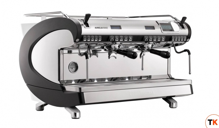 КОФЕМАШИНА AURELIA WAVE T3 2GR/ ЧЕРНЫЙ+ВЫСОКАЯ ГРУППА+САМООЧИСТКА+EASY CREAM 3Ф 151238 - Nuova Simonelli - 211759