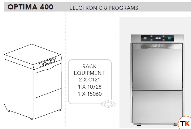 МАШИНА ПОСУДОМОЕЧНАЯ DIHR OPTIMA 400 - Dihr - 397603
